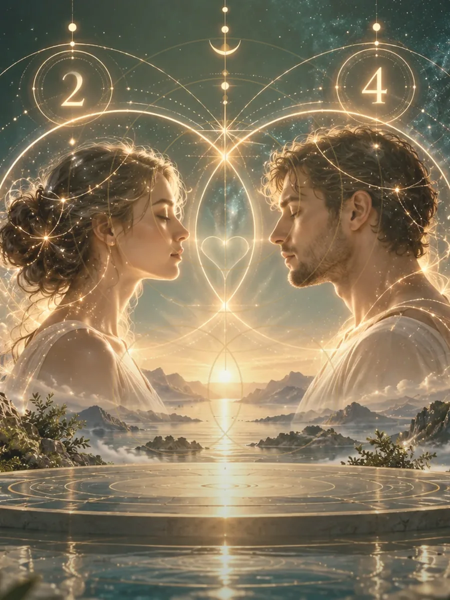 Visual interpretation of Master Number 33: Where 33 turns care into guidance.